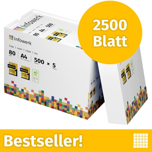 Druckerpapier 2500 blatt - a4,