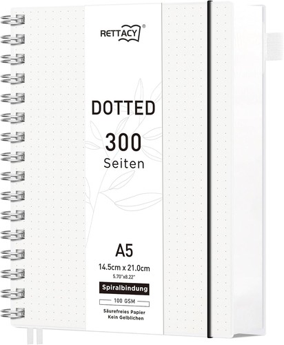 Notizbuch dotted 180 - a5, 180°