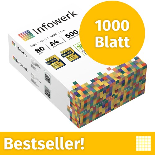 Druckerpapier 1000 blatt - a4,