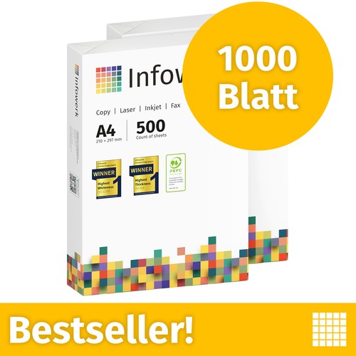 Druckerpapier 1000 blatt - 1000,