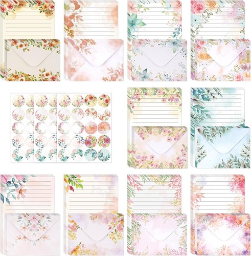 Briefpapier floral 160 stück - briefpapier,