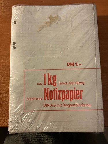 Notizpapier weiß kariert - weiß,