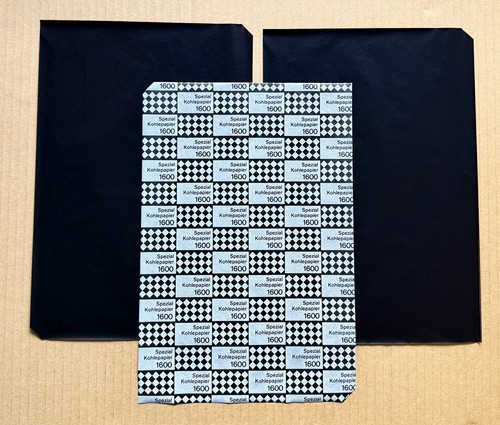 Blatt kohlepapier schwarz - 3, a4