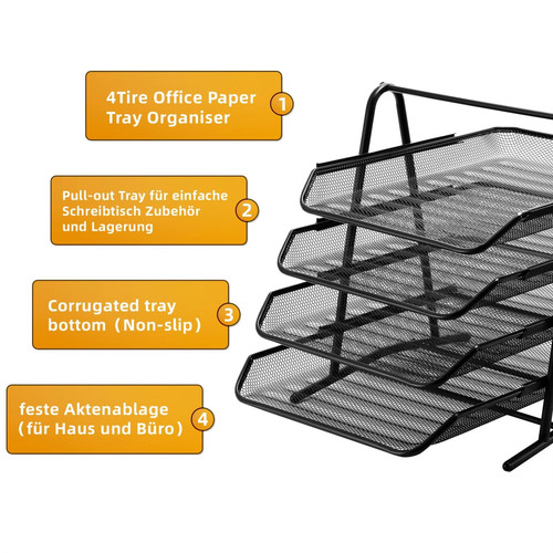 Mesh desk organizer etagen - 4,