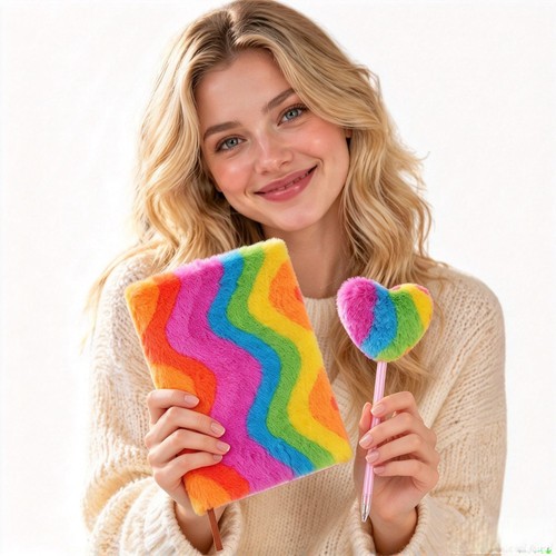 Regenbogen notizbuch mit - regenbogen-notizbuch,