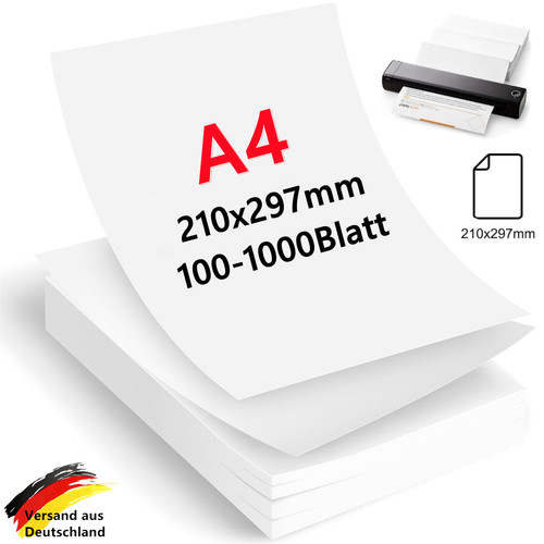 100 1000 blatt thermopapier - 100-1000,