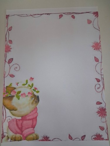 Briefpapier katze blatt - briefpapier,