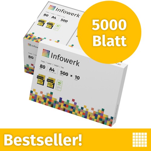 Druckerpapier 5000 blatt - a4,