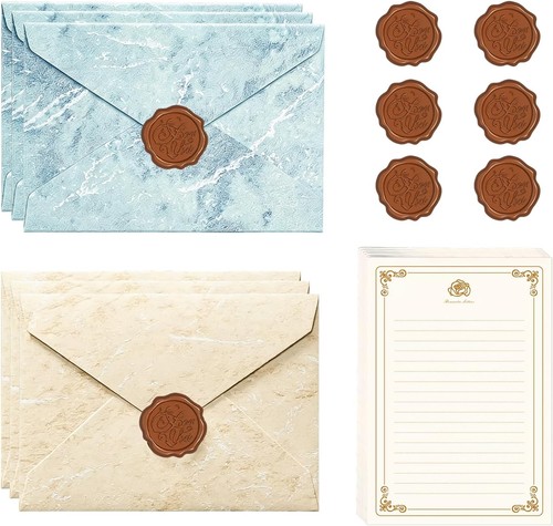 Vintage briefpapier mit 6 - briefpapier,