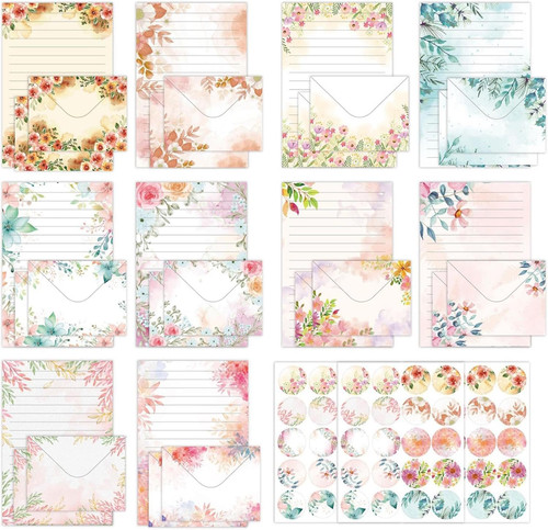 160 stück blumen briefpapier - stück,